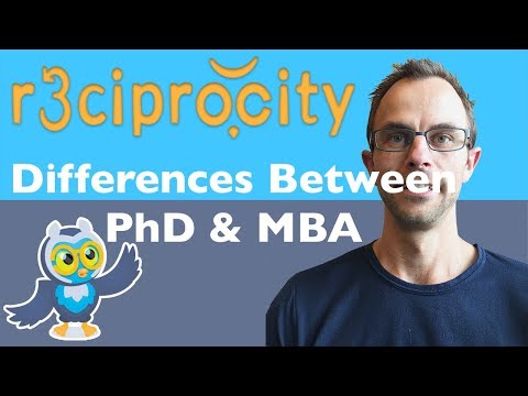 MBA Vs. PhD: What Is The Difference Between A MBA (Masters) And PhD In Business Administration Video