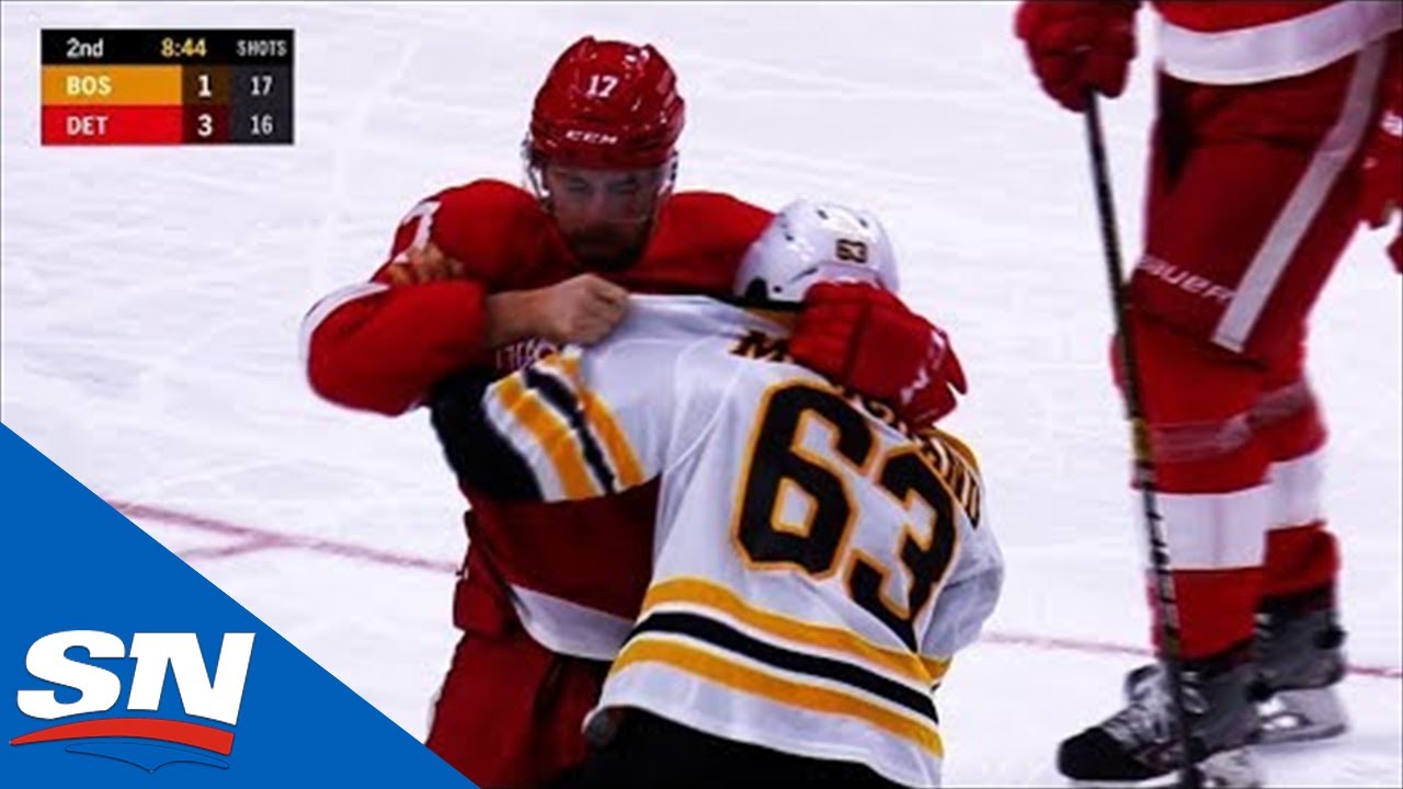 VIDÉO: Brad Marchand choisit toujours un plus faible...