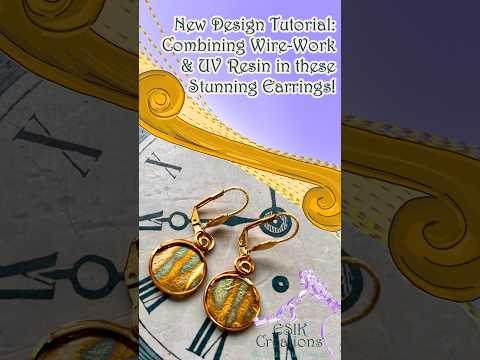 New Combined Design for Wire & UV Resin Jewellery - Full Process Video