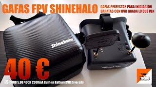 Gafas Fpv baratas Las mejores para empezar LS-008D Shinehalo con DVR