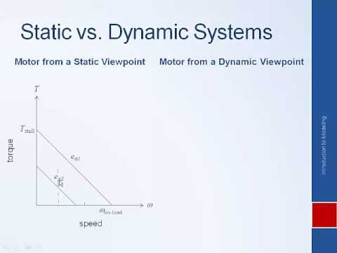 System Dynamics and Control: Module 2c - Static vs. Dynamic Models