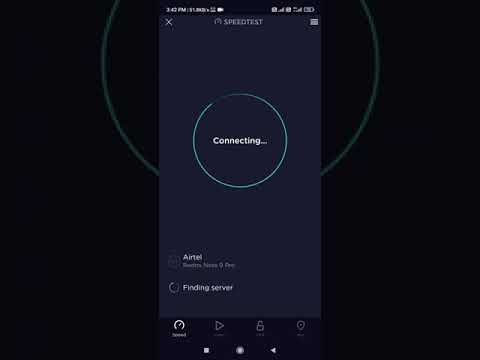 Airtel 4G network speed test