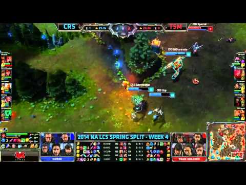 Highlights Curse vs TSM Week 4 NA LCS Season 4 Spring Split 2014 CRS vs TSM S4 W4 D2