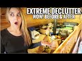 EXTREME DECLUTTER! Decluttering things we haven't seen in years & why you shouldn't rush!