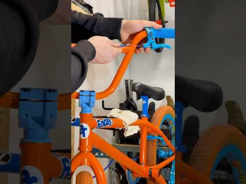 Customising A SUPER RARE BMX In the shop!‼️👆New BRAKE Upgrade on my Aaron Ross #bmx #bikes #shorts