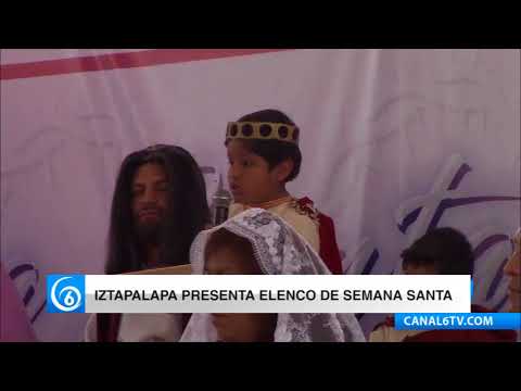 En conferencia de prensa la jefa delegacional , Dione Anguiano, presentó al elenco de Semana Santa en Iztapalapa