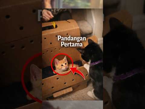 Reaksi Kucing Saat Bertemu Adik Barunya Untuk Pertama Kalinya