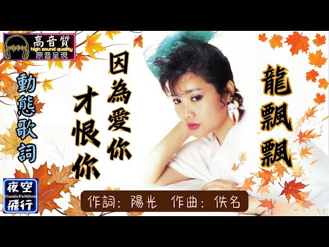 龍飄飄-因為愛你才恨你 [動態歌詞] Lyrics [高音質] 詞：陽光 曲：佚名