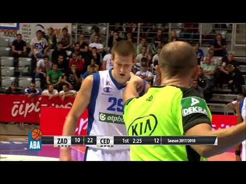 ABA Liga 2017/18, Round 2 match: Zadar - Cedevita (4.10.2017)