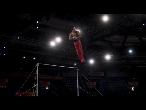 Sam Mikulak (USA) HB - 2019 Worlds Stuttgart - Podium Training