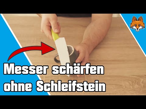 Messer schärfen ohne Schleifstein - einfacher Trick 🔪