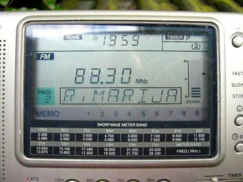 FM-DX 03.08.2009 sporadic-e - Radio Marija from Virovitica - Kaza, HRV via sporadic-e in NW-Germany