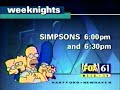 The Simpsons Fox 61 WTIC TV Bumper 1999