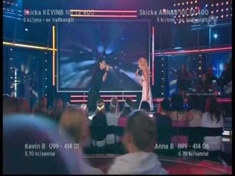 Kevin Borg & Anna Bergendahl - I've Had The Time Of My Life (Idol 2008)
