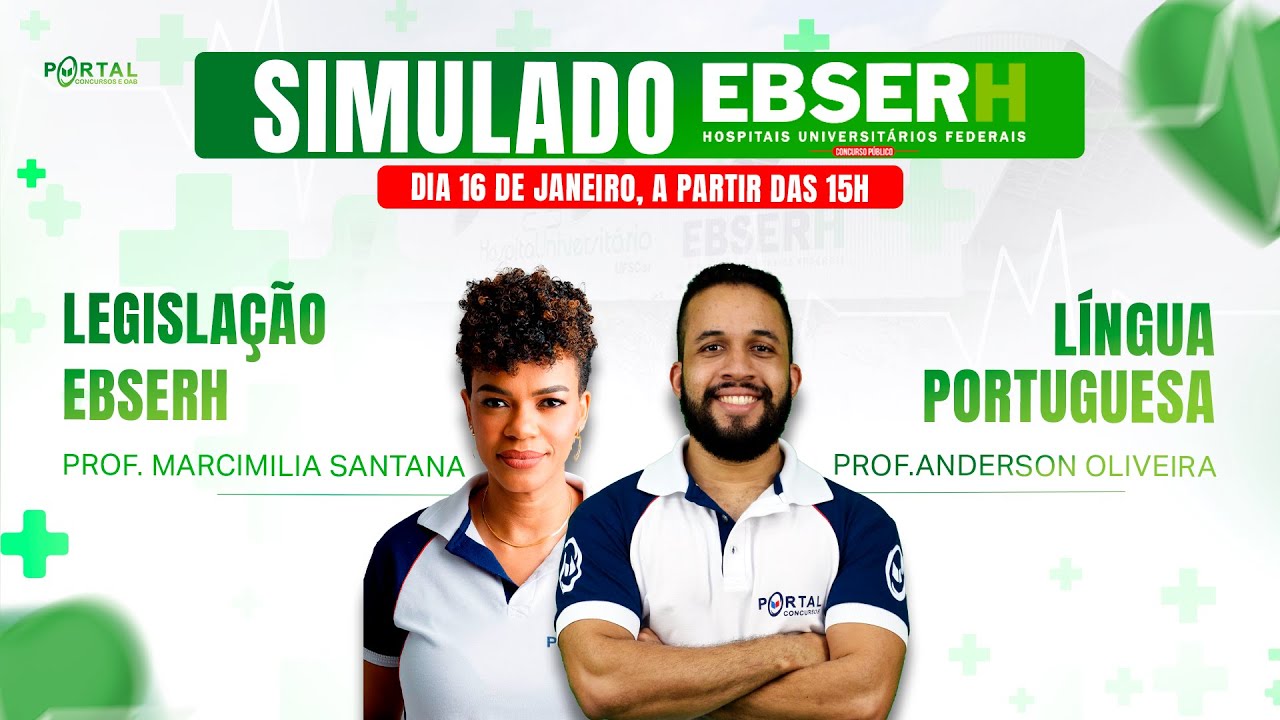EBSERH | SIMULADO LÍNGUA PORTUGUESA & LEGISLAÇÃO EBSERH FGV @CursosdoPortal