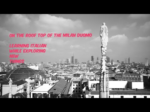 Milan duomo roof tops#learning Italian language course in urdu/hindi unit.6