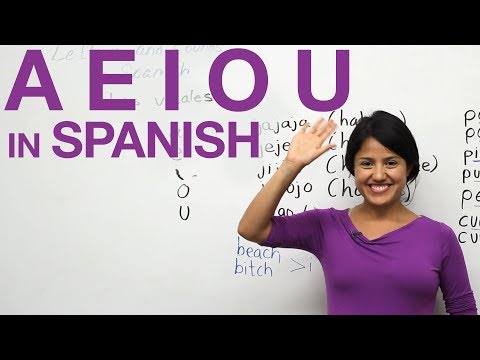 Learn how to say the vowels in Spanish - A E I O U