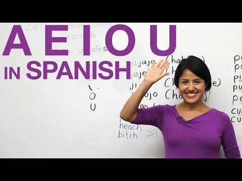Learn how to say the vowels in Spanish - A E I O U Video