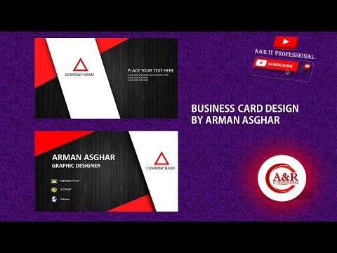 How to create a business card in powerpoint by Arman Asghar