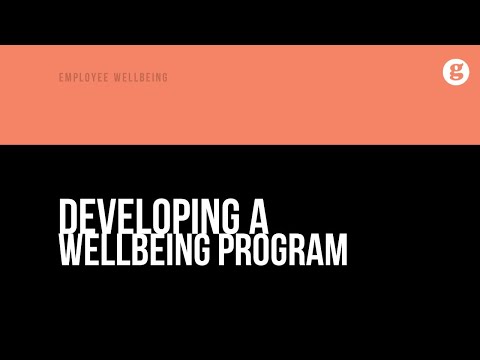 Developing a Wellbeing Program