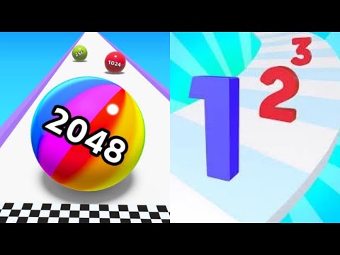 2048 Ball Game Merge Number /Ball Run Infinity/Laser Bubbles /Drop Jelly/ Satisfying all level Games
