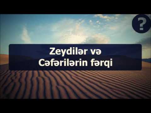 Zeydilər və Cəfərilərin fərqi ¦¦ Abu Zeyd