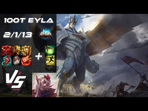 100 Thieves Eyla SUPPORT Galio vs Rakan - NA Challenger Patch 25.S2.6