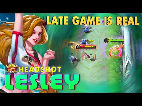 Lesley Late Game is Real! Top Global Lesley by HEADSHOT ~ MLBB