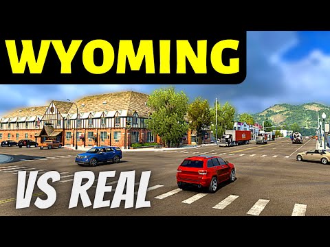 Wyoming DLC vs Real | NEW Screenshots of Wyoming DLC - Comparison with Real Life | Part - 1 ● ATS