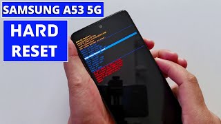 Samsung Galaxy A53 5G - Hard Reset (Factory Reset)|Samsung A53 5G Hard Reset