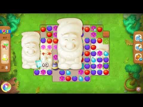 Gardenscapes 861 Level - 18 moves - NO BooSTERS