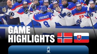 Хоккей Highlights: Norway vs Slovakia | 2024 #U18MensWorlds