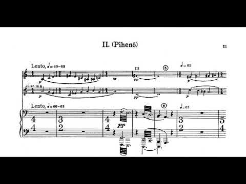 Bela Bartok - Contrasts for Violin, Clarinet and Piano, Sz. 111, BB 116 (1938) [Score-Video]