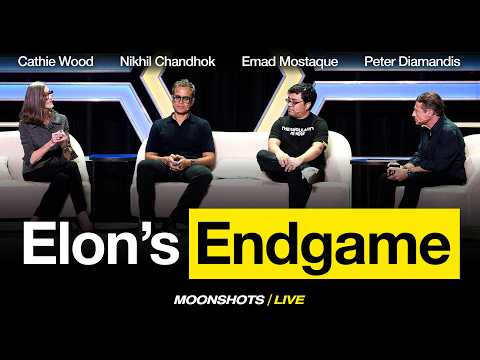 Cathie Wood sobre la fusión de Tesla y SpaceX, Bitcoin a $1M y más IA que humanos | EP #296 | Moonshots Live