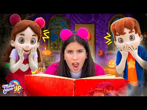 Maria Clara e JP lêem Histórias Assustadoras da Bruxa Malvadona! 😱📖
