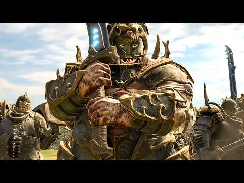 CHAOS OGRES vs BRETONNIA - Total War: Warhammer III