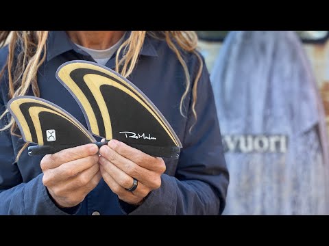 Firewire Machado Seaside Single Tab Quad Fin Set-Black/Bamboo
