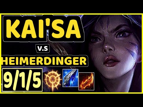 DEFT (KAI'SA) vs HEIMERDINGER - 9/1/5 KDA BOTTOM ADC CHALLENGER GAMEPLAY - KR