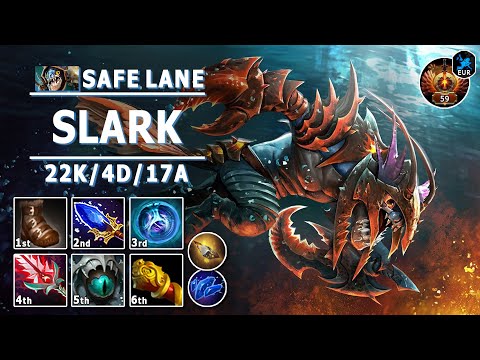 Slark Safe Lane Carry | 7.32 | Pos 1 Slark Play | Dota 2 Immortal Gameplay