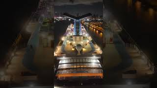 Epic Drone View: Carnival Conquest Arrives at PortMiami Before Sunrise | Oct 24, 2025