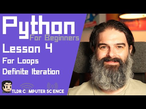 Python Tutorial Lesson 4 For Loops