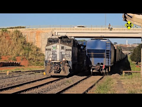Cruzamento de Trens da Rumo em Jales (SP)