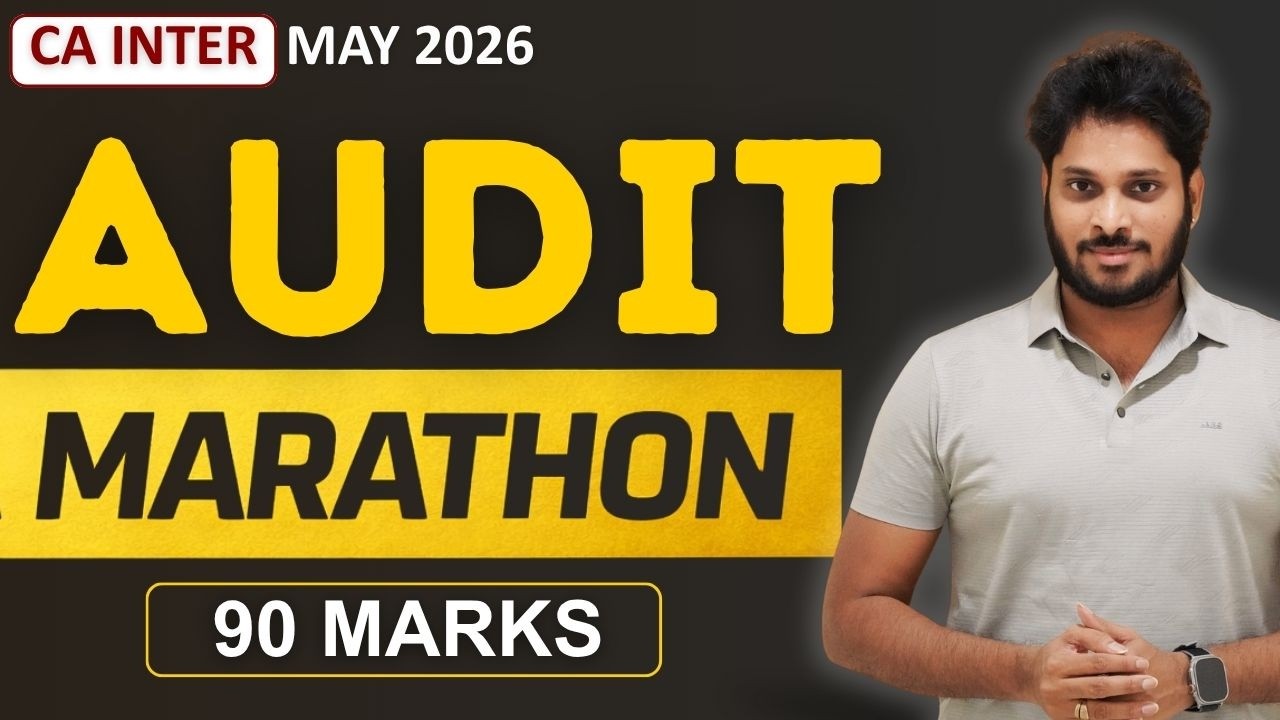Full Audit Marathon | Audit Revision | CA Inter Audit