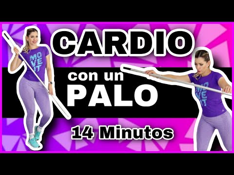 CARDIO PARA ADELGAZAR CON PALO DE ESCOBA | 14 Minutos | NatyGlossGym