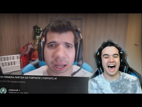 ¡REACCIONANDO A MI PRIMERA PARTIDA EN FORTNITE!