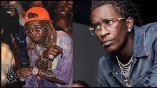 Young Thug Disses Lil Wayne & Album, "My Idol Became A Hater, Barter 7 Is On The Way"
