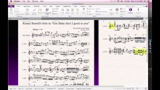 Kenny Burrell Transcription. Solo in "Gee Baby Ain't I good to you"