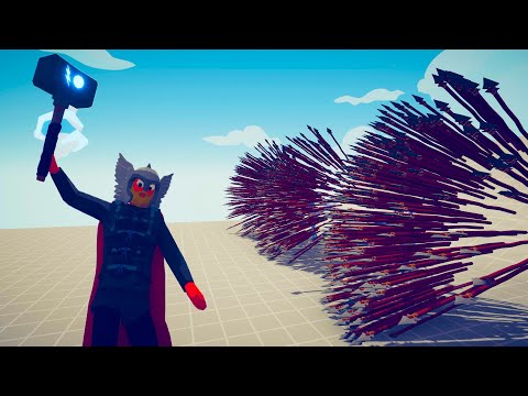 THOR vs 3x EVERY GOD | TABS Totally Accurate Battle Simulator