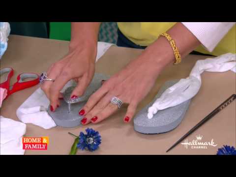 DIY Flip flops for Mom and daughter - By Tanya Memme As seen on Home and Family
