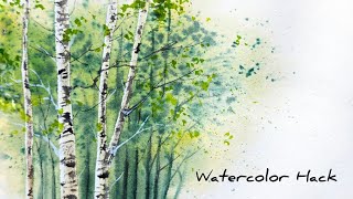 This Watercolor Hack Feels Like Cheating !!Step-by-step tutorial 